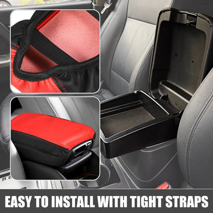 Cushion Armrest Cover for Toyota Corolla Cross 2022-2023 Black Red