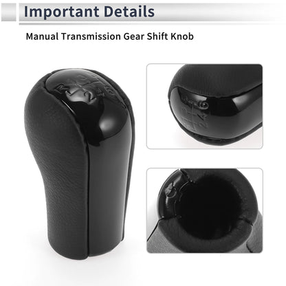 6 Speed Manual Gear Shift Knob for Toyota RAV4 (1992-2009) Plastic Faux Leather