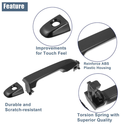 Front Left Driver Side Exterior Door Handle for Toyota Camry (2012–2017)