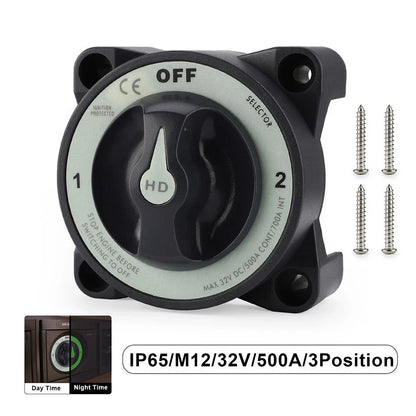 HD Series 500A Battery Cut Off Switch for Boats/RVs