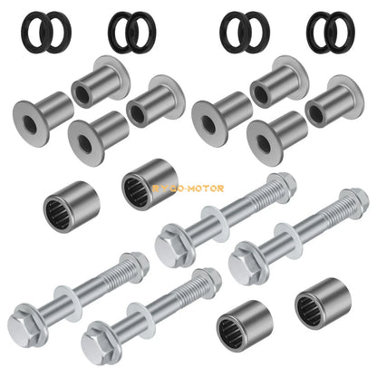 2 x Front A Arm Bushing Bearing Seal & Bolt for Z400 LTZ400 KFX400 DVX 400