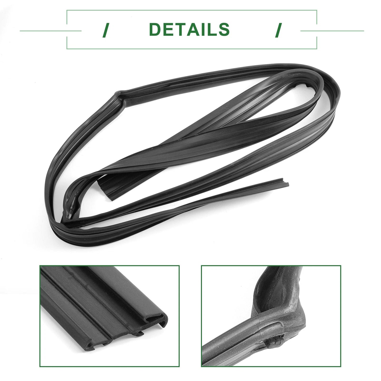 Front Left Door Window Run Channel Seal Strip for Honda Fit (2007-2014)