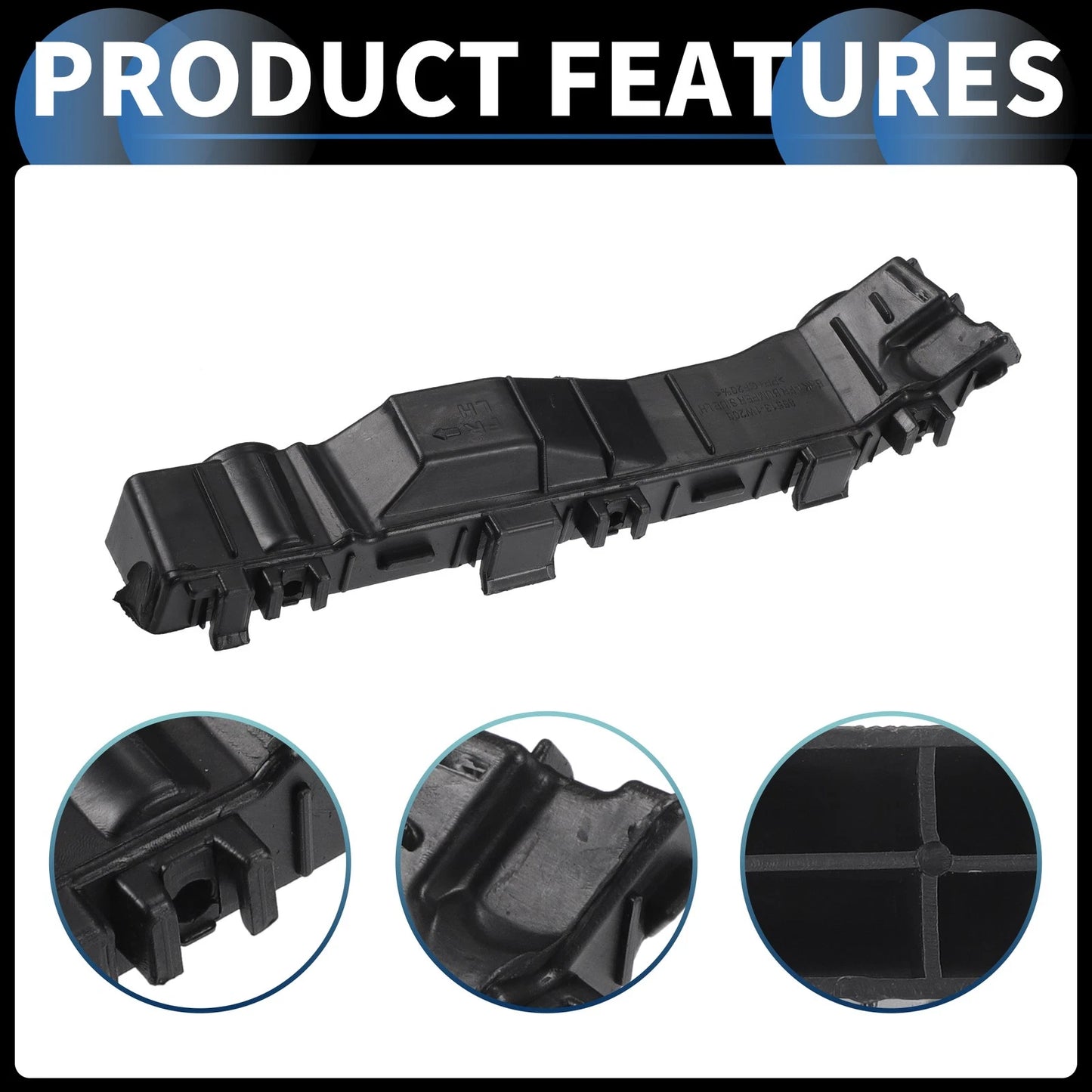 Left Front Bumper Retainer Bracket for Kia Rio (2012-2017)