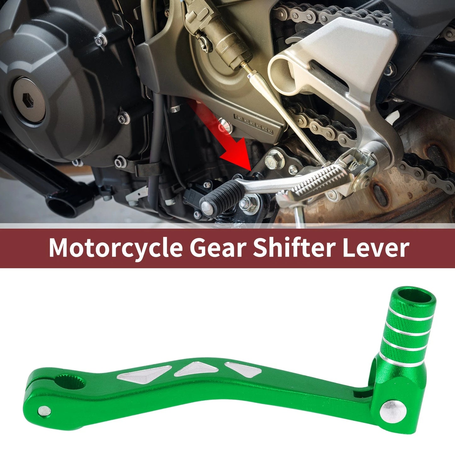 Folding Green Gear Shifter Lever for Yamaha TTR 50