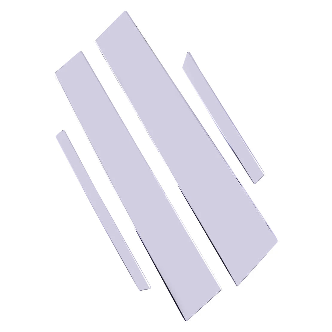 8x Stainless Chrome Window Door Pillar Trim for Honda Civic (2006-2011)