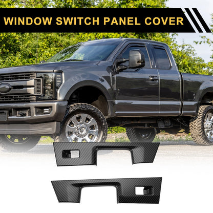 Rear Door Window Switch Panel Cover Trim for Ford F-150 (2021-2024)