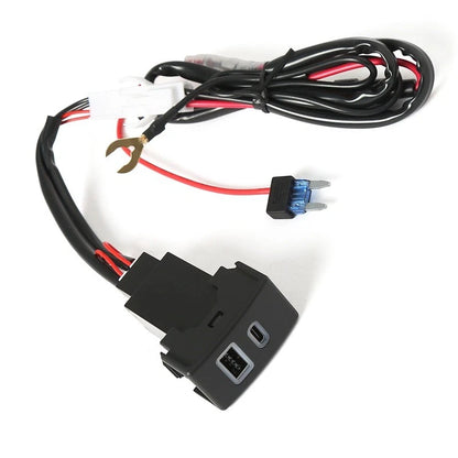 Dual USB QC3.0 Charger Switch Button for Mazda RX-8/6/3/CX-7