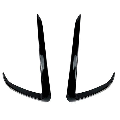 Gloss Black Front Bumper Side C Canards Covers for Tesla Model Y (2020–2024)