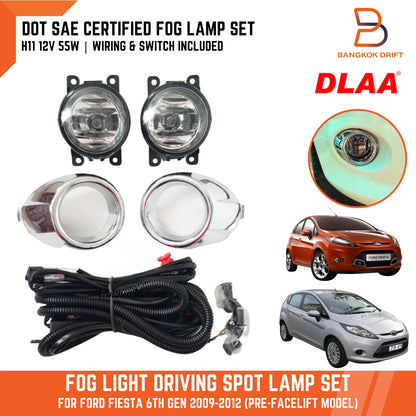 Fog Lamp Driving Light Chrome Cover for Ford Fiesta (2009-2012)
