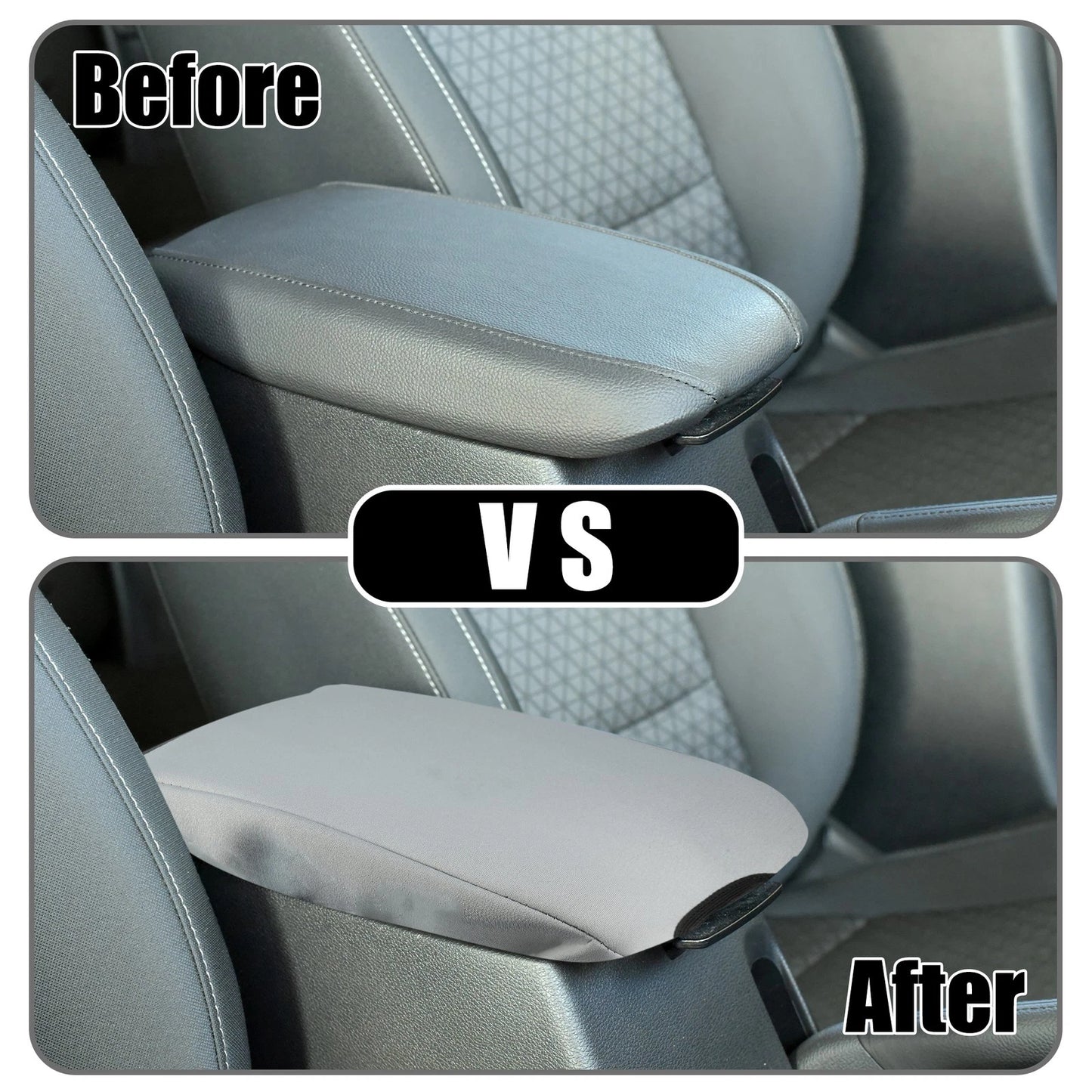 Center Console Armrest Cover for Ford Escape (2017-2019) Gray
