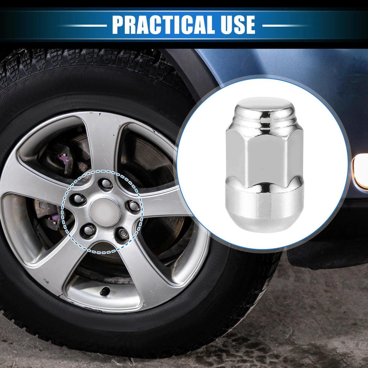 20 x Wheel Lug Nuts M12x1.5 for Honda CR-V (2007-2023)