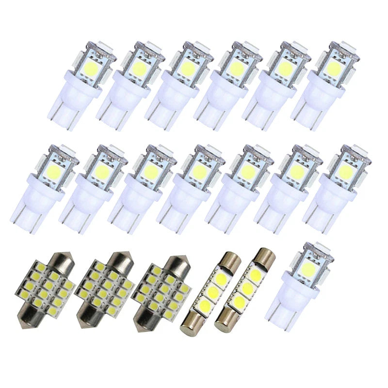 19 x White LED Dome Map Courtesy Lights for Honda Ridgeline (2006-2014)