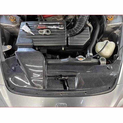 Real Carbon Fiber Radiator Cooling Panel Cover Trim for Honda S2000 AP1 1999-03