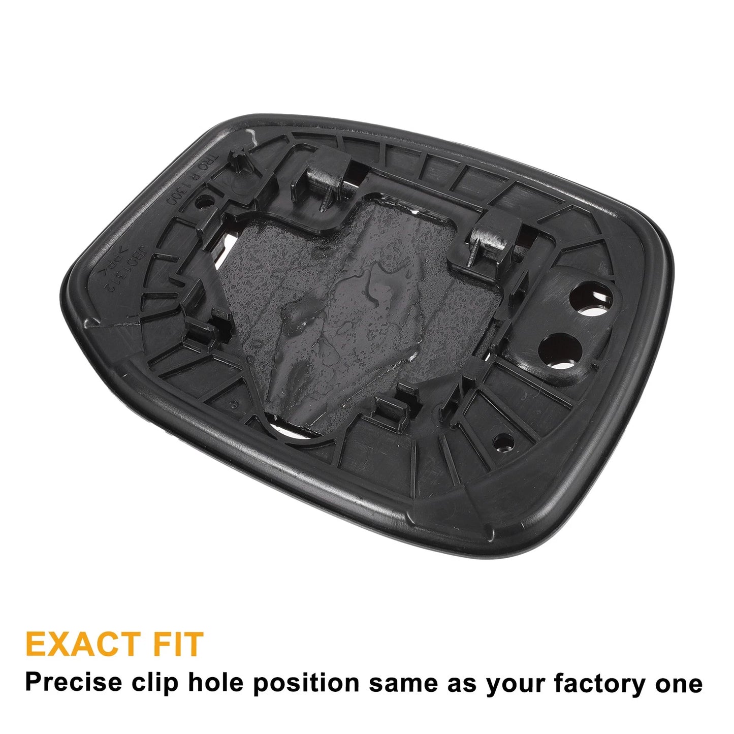 White Mirror Glass Pair w/ Back Non-Heated for Honda Model