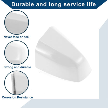 Exterior Door Handle Cover Trim for BMW X1 X2 X5 X6 2014-2019 (2 x White ABS)