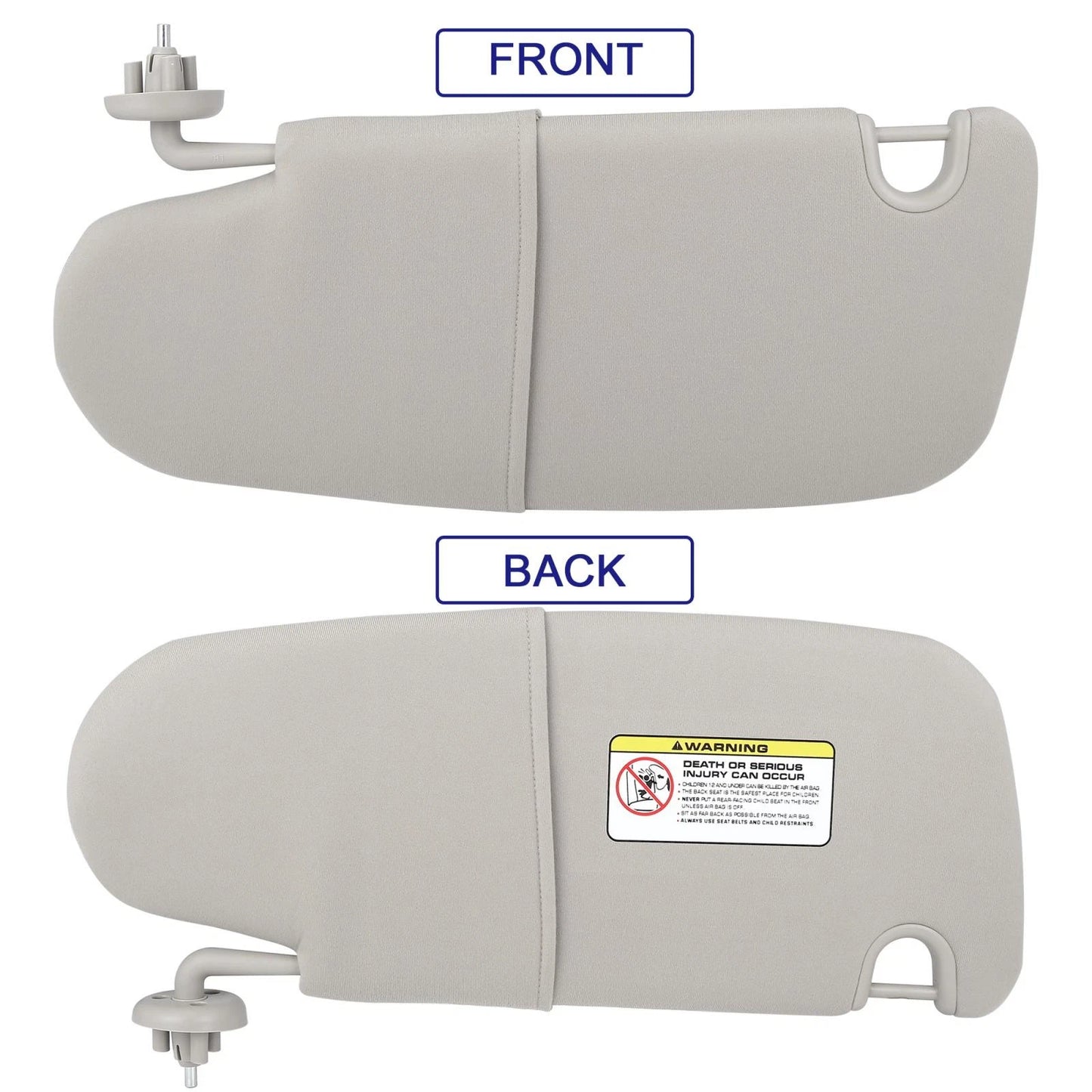 Sun Visor Left Driver Side for Dodge Ram 1500/2500 (2002 - 2009)