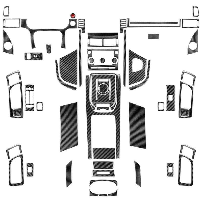 Carbon Fiber Interior Full Set Fashion Trim for Land Rover Discovery Sport 15-19