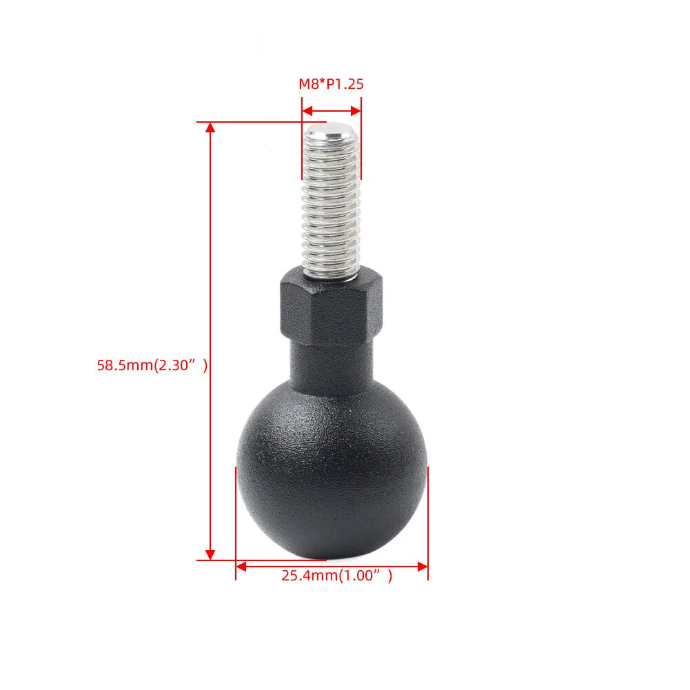 Universal Handlebar Ball Head Base GPS Phone Holder Clamp for Bikes