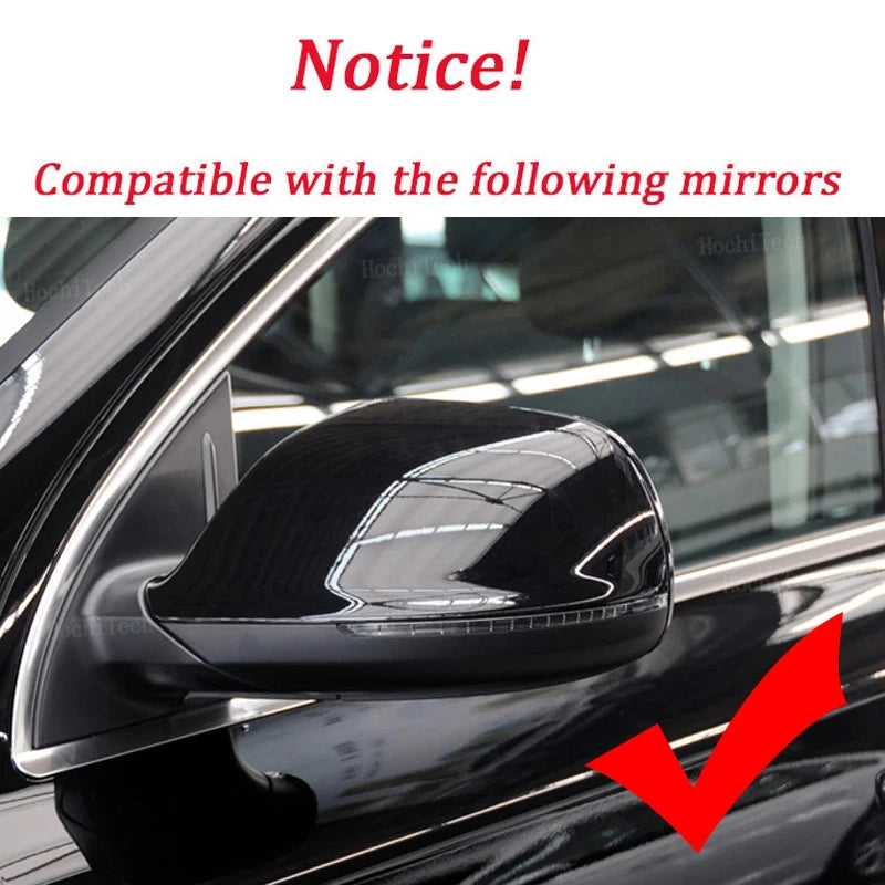 Carbon Style Side Mirror Cap Covers for Audi Q5 Q7 8R (2009–2017)