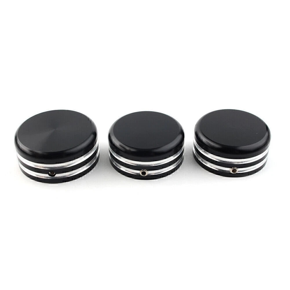 CNC Upper Fork Stem Nut Cover Black for Harley Sportster 883 (2004-2023)
