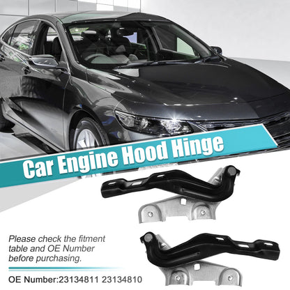 Hood Hinge Right & Left for Chevrolet Black