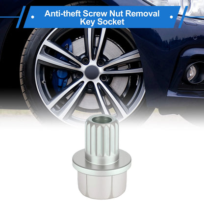 32/16PT Wheel Lock Lug Nut for BMW Anti Theft Removal Key Socket Adapter