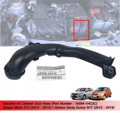 Air Cleaner Duct Hose for Nissan Micra K13, Versa, Sunny (2010-2019)