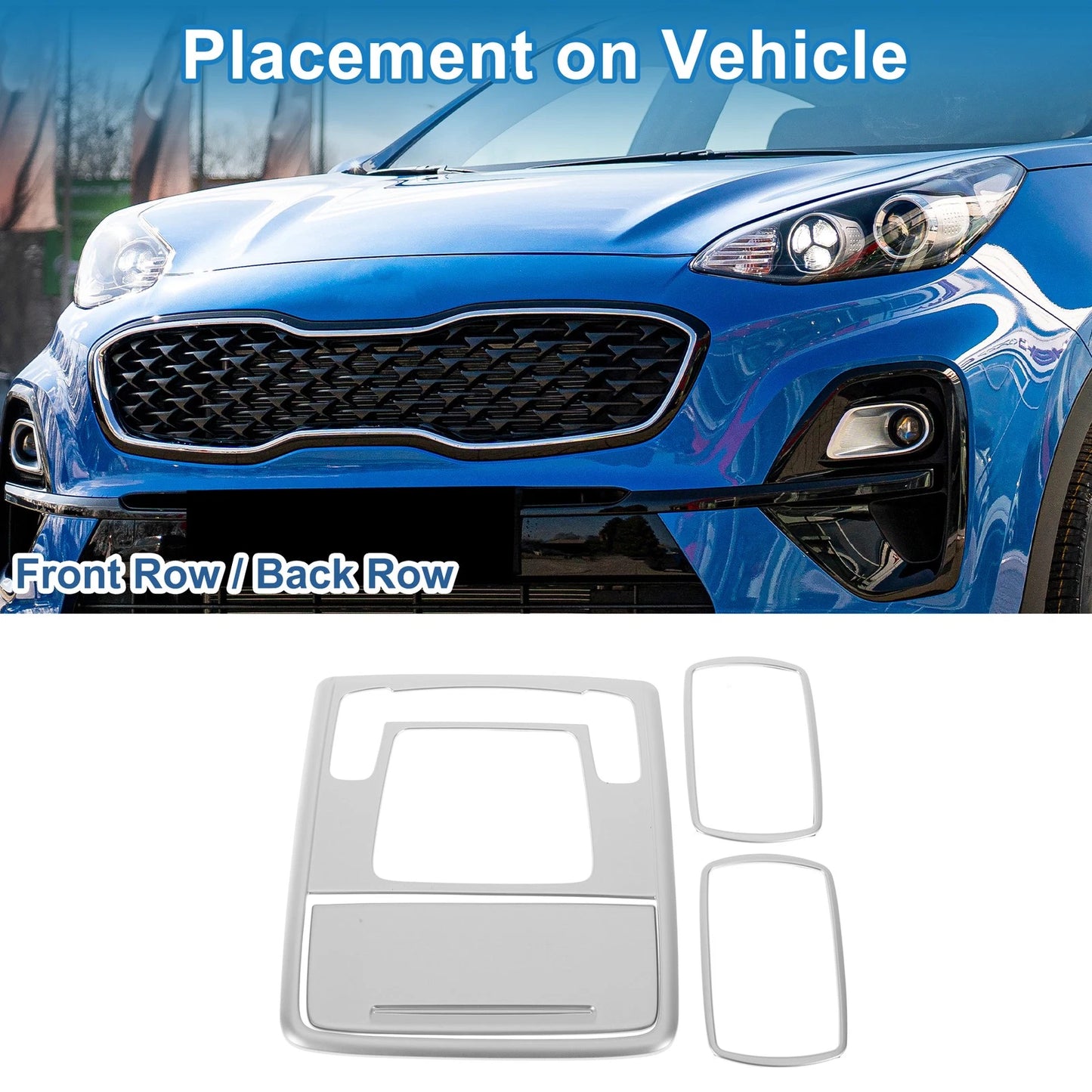 Light Trim Bezel for Honda Stepwgn 2023 Silver Tone