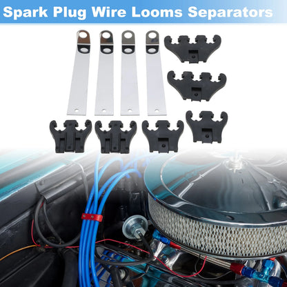 Engine Spark Plug Looms for Chevy & Ford 7/8/9mm Black