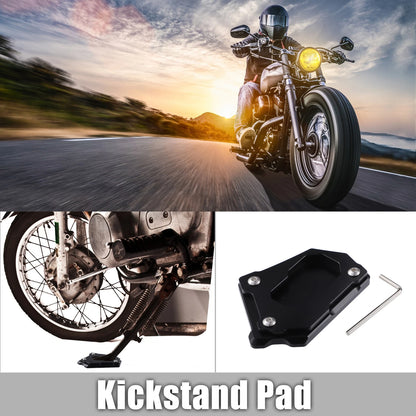 Set Aluminum Alloy Motorcycle Kickstand Plate Pad for BMW R1250GS (18–19)