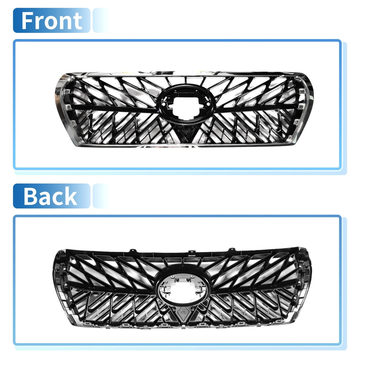 Front Upper Bonnet Bumper Grille for Toyota Land Cruiser LC200 (2008-2015)