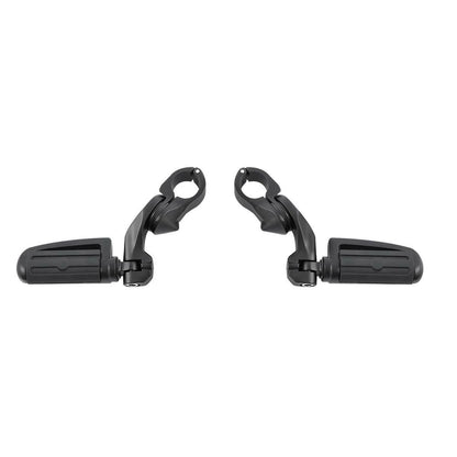 Matte Black 32mm Short Angled Highway Bar Engine Guard Pegs Mounts Footpegs