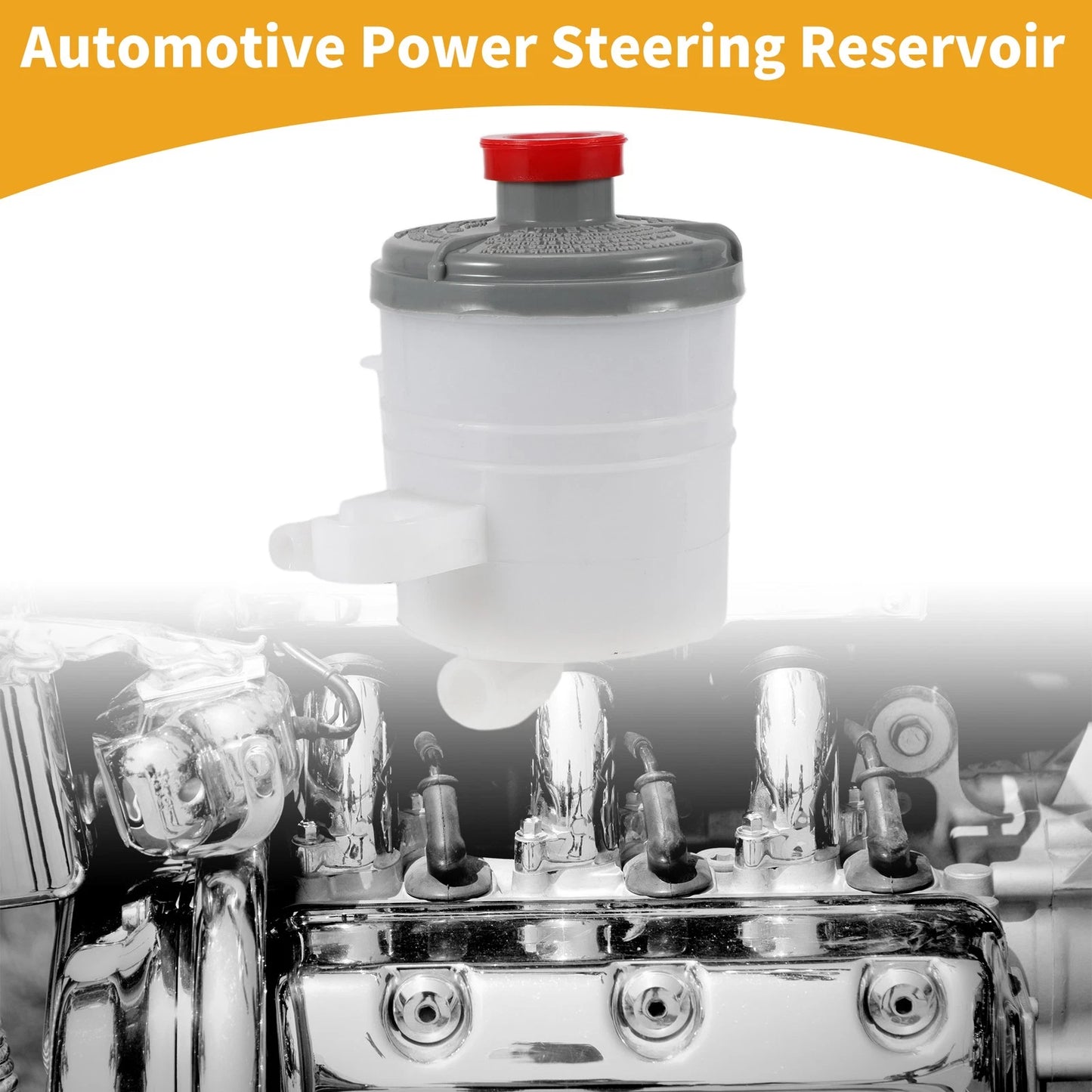 Power Steering Reservoir Plastic White for Acura RSX (2002-2006)