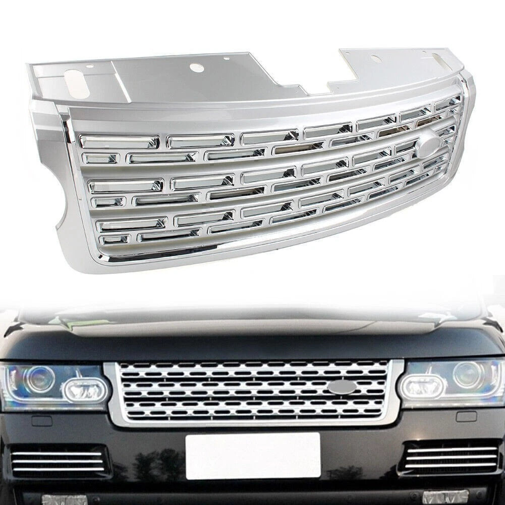 Silver Front Bumper Upper Grille for Land Rover Range Rover (2013-2017)