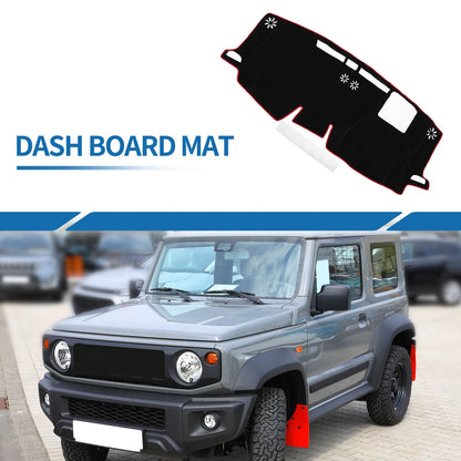 Dashboard Cover Mat for Toyota Sienna 2021-2024 HUD Sun Protector Black Red
