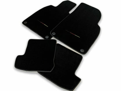 Floor Mats for Audi Q3 LHD Carpet Black Germany Flag (2013-2018)