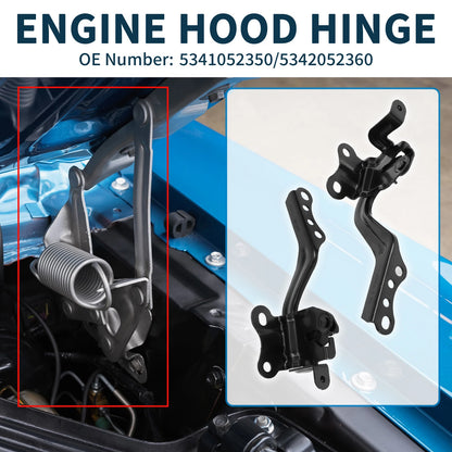 Hood Hinges 1 Pair for Toyota Prius C (2012-2018)