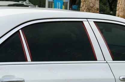 Chrome Window BC Pillar Post Cover Trim 6x for Cadillac ATS (2013–2019)