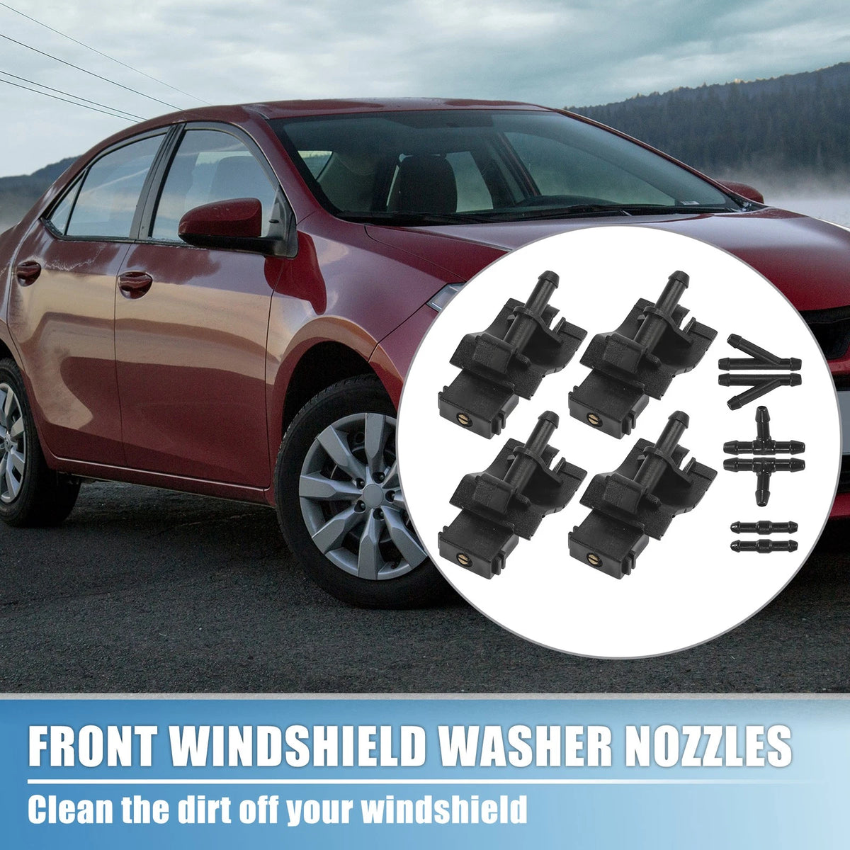 Windshield Washer Nozzles for Toyota Corolla Altis (Set of 4)