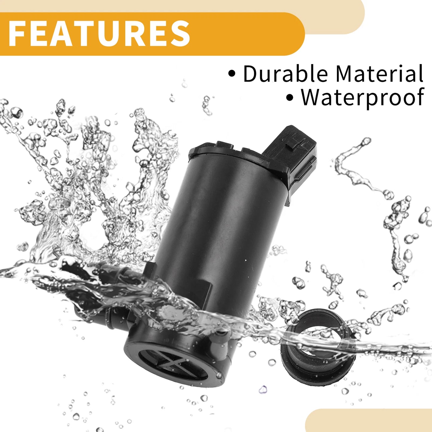 Windshield Washer Pump w/ Grommet for Ford F-150 (2004-2023)