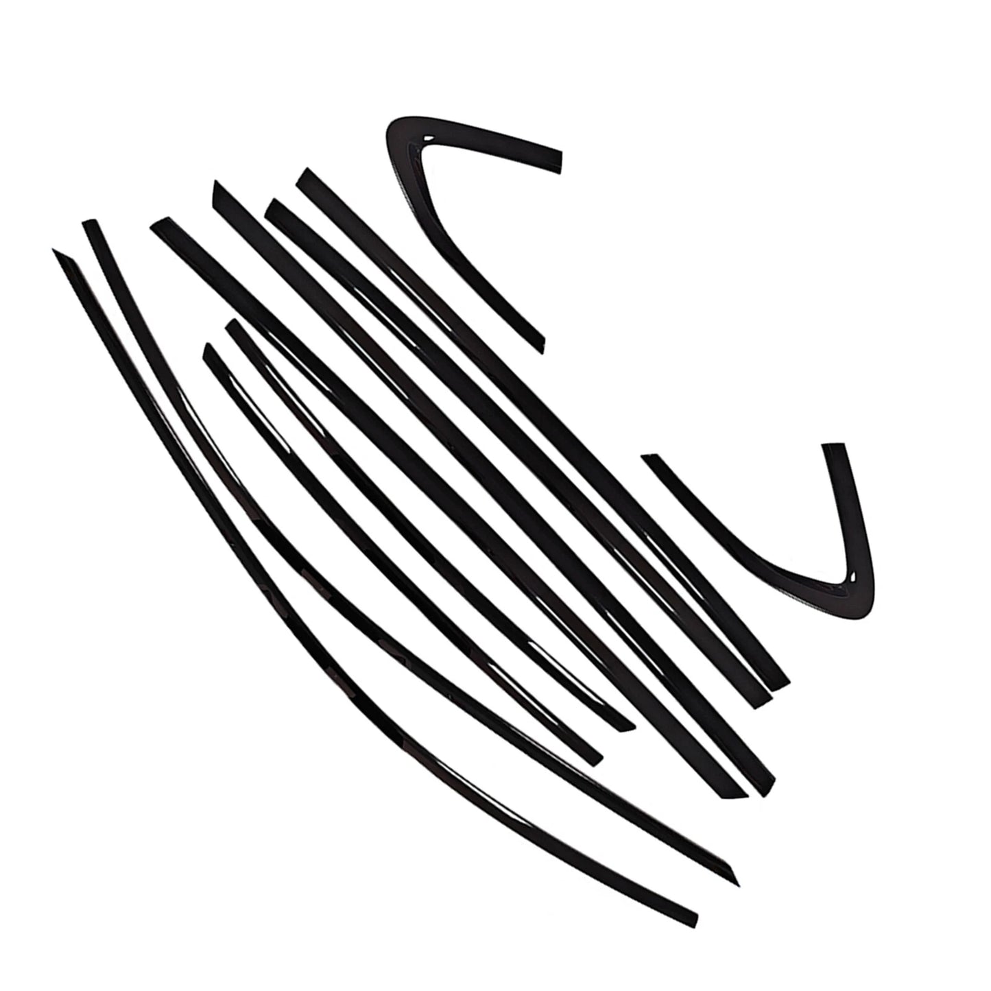 10 x Window Moulding Strips for Porsche Panamera (2024-2025) Gloss Black