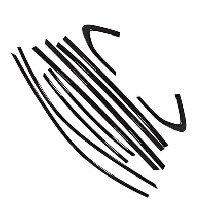10 x Window Moulding Strips for Porsche Panamera (2024-2025) Gloss Black