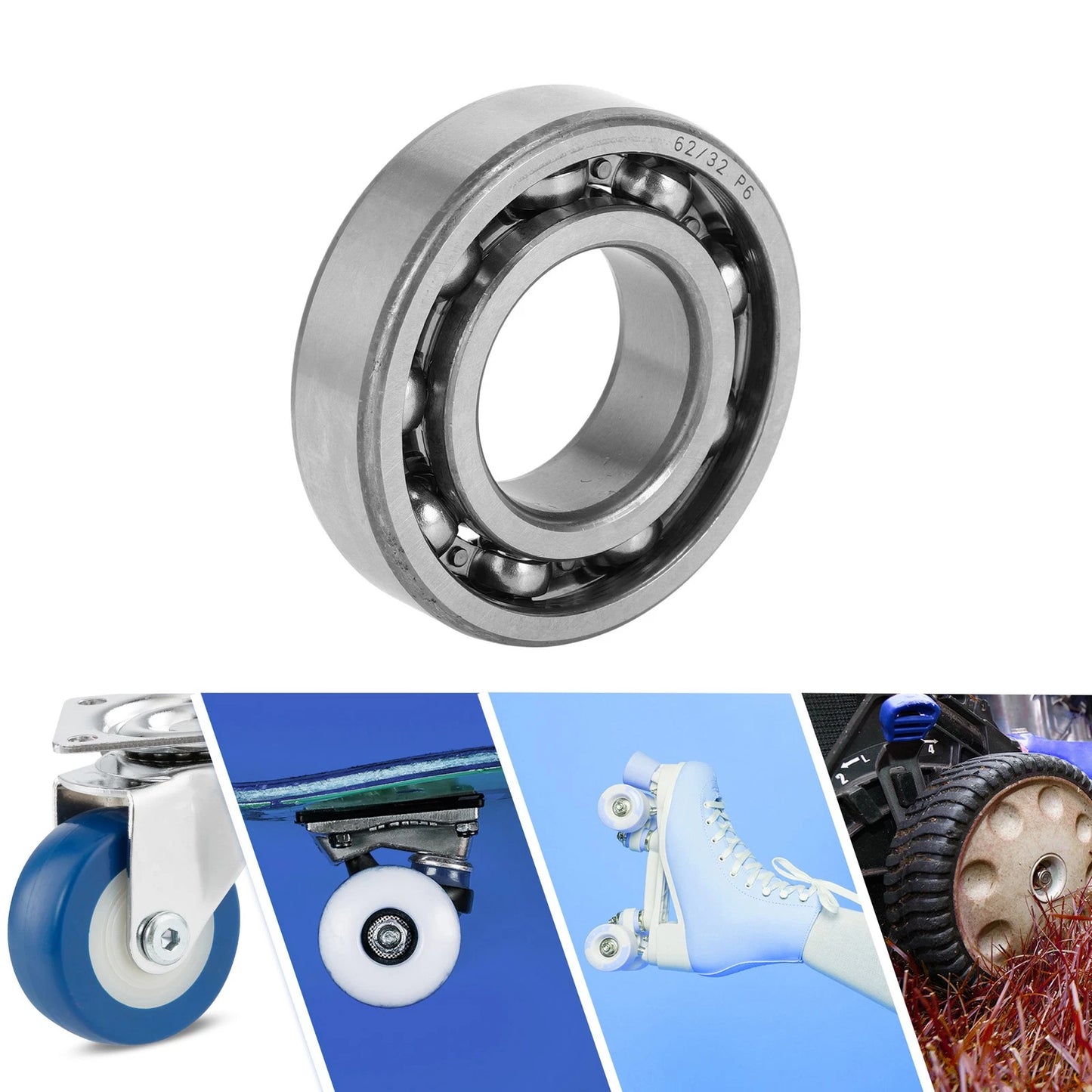 Deep Groove Ball Bearings 32x65x17mm for Scooter Skateboard Wheel