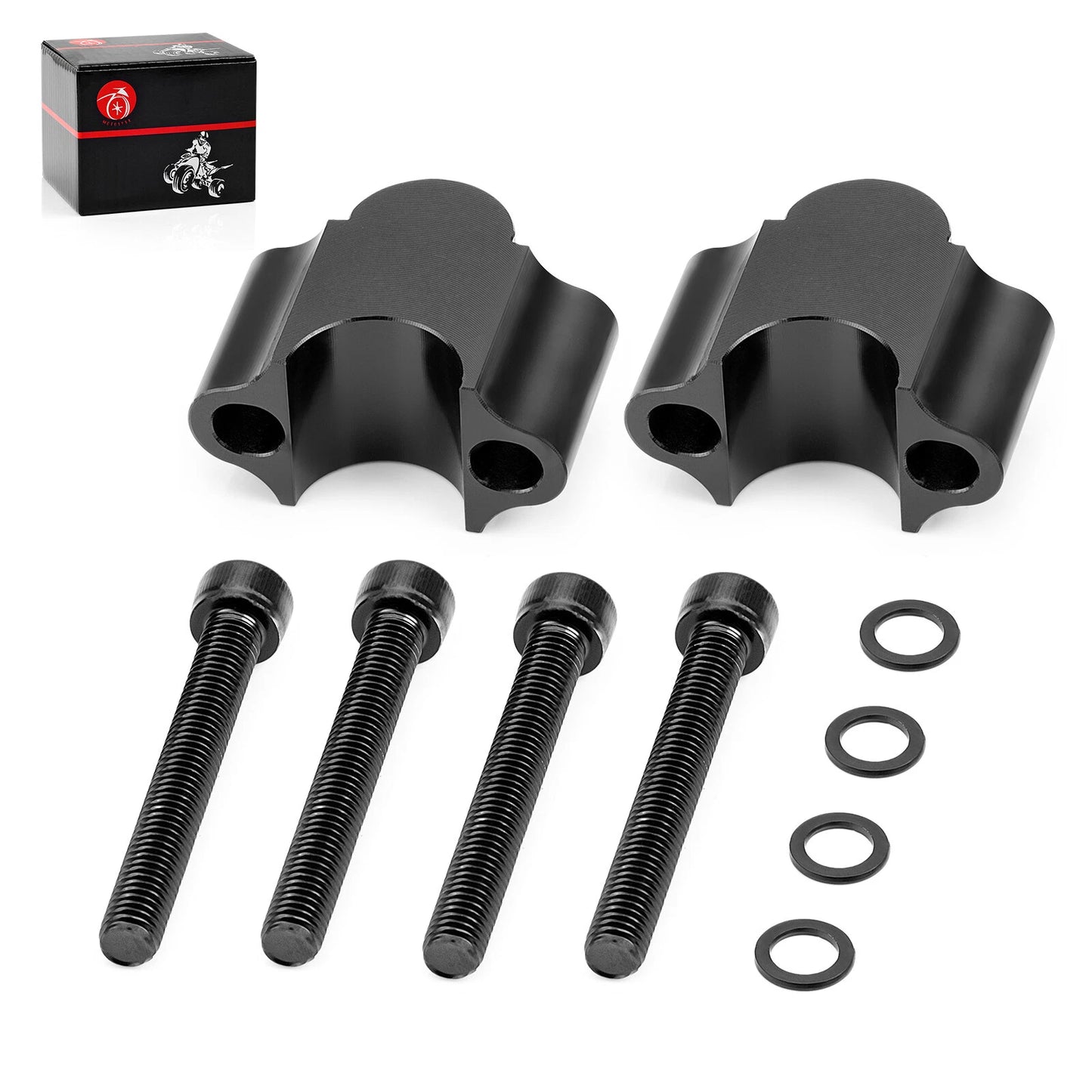 Handlebar Risers 7/8 Bar Clamp Kit for ATV Dirt Bike Honda Yamaha (2000–2024)