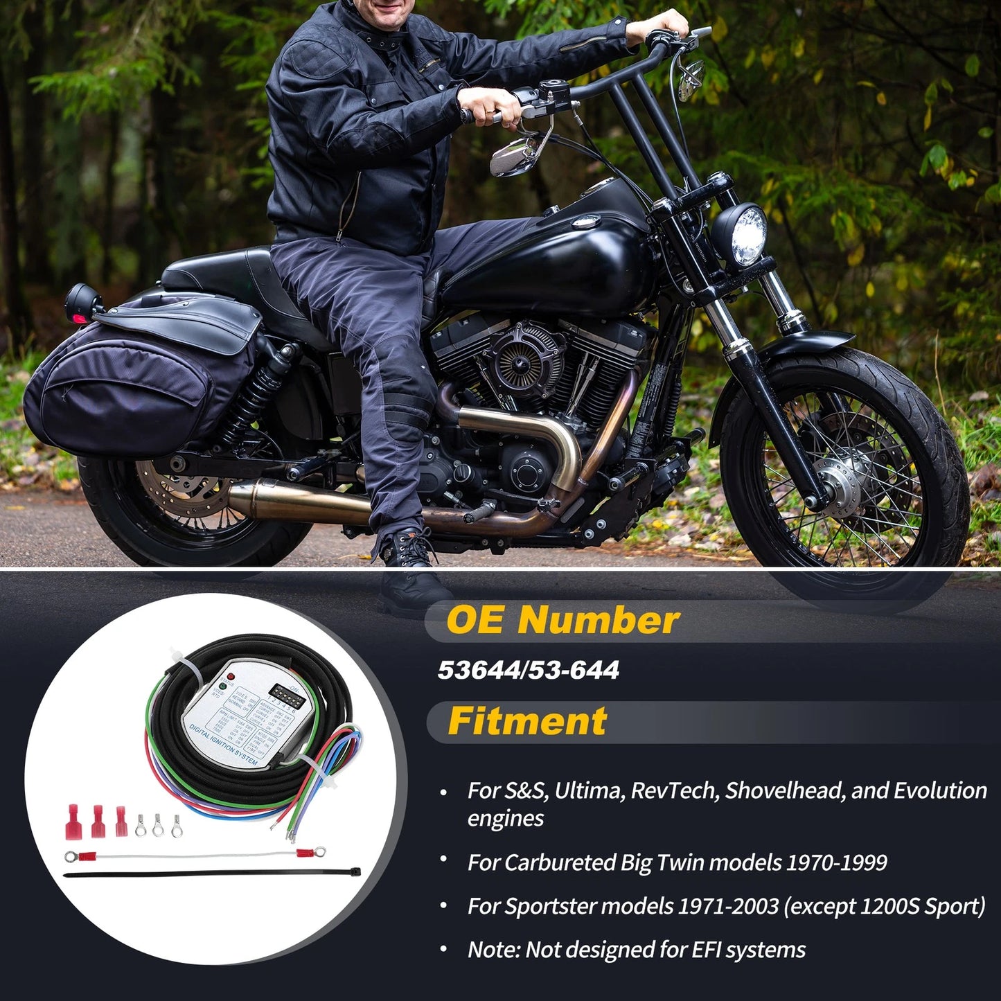Programmable Single Fire Electronic Ignition Module for Harley-Davidson