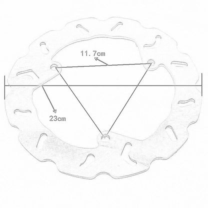 Rear Brake Disc for Yamaha YP250 Majesty 250 (2000-2007)
