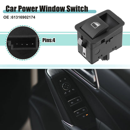 Front Left Driver Side Power Window Switch for BMW 323i (1999-2000)