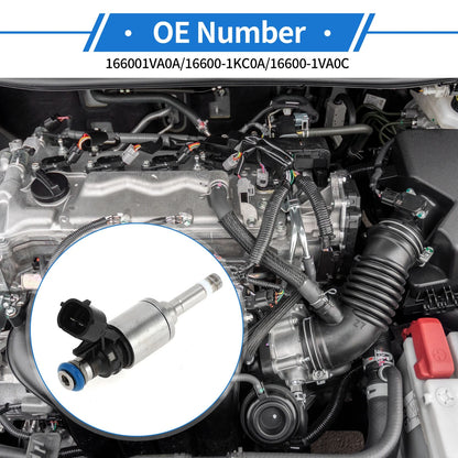 Fuel Injector for Nissan Rogue Hybrid 2.0 (2017-2019) 1 Pc Black