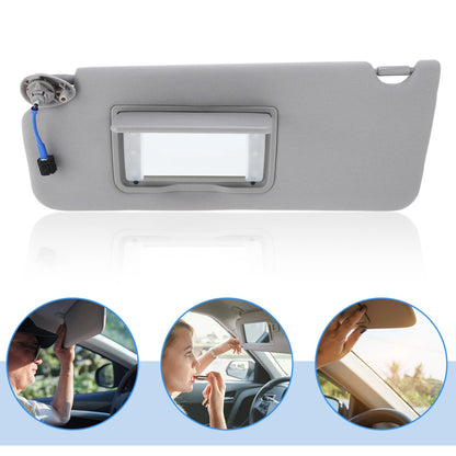 Gray Left Driver Side Sun Visor for Honda Pilot (2009-2015)