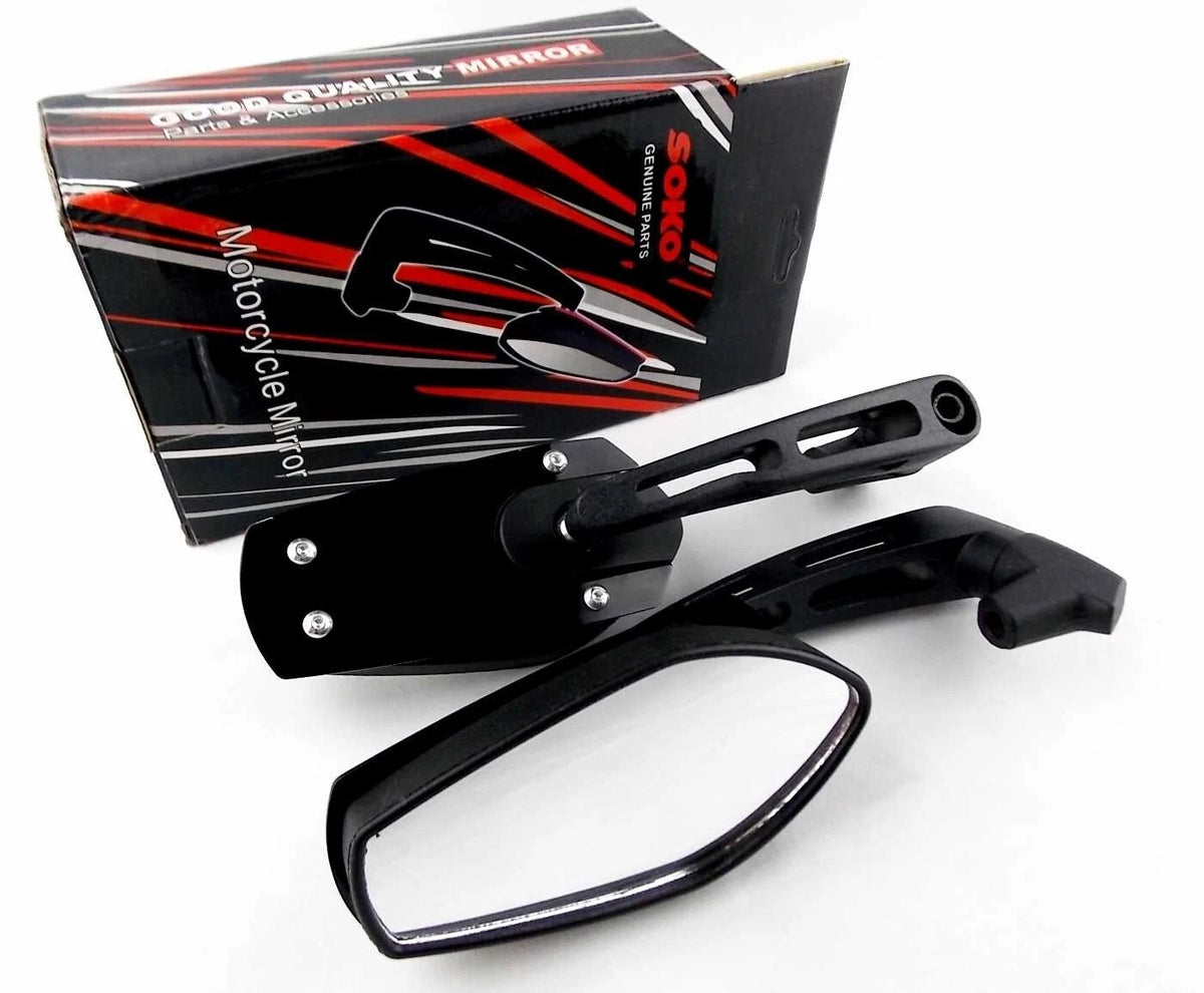 Black M Soko Rear View Mirrors for Suzuki GSF1200 Bandit (1996-2006)